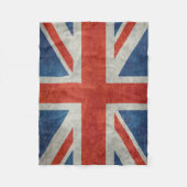Brits EU-vlag retro fleece blanket (Voorkant)