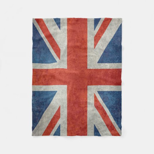Brits EU-vlag retro fleece blanket Deken (Voorkant)