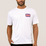 Brits EU-vlaggetje maakt sport tegen T-shirt<br><div class="desc">Brits Unievaartuig vlaggen vochtig met T-Shirt. Patriottisch ontwerp met gepersonaliseerde tekst. Ideaal voor sportteams,  rennen,  evenementen en meer. Verenigd Koninkrijk,  Groot-Brittannië,  Engeland.</div>