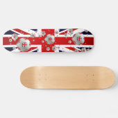 Brits Football ballen Unieschandvlag Persoonlijk Skateboard (Horizontaal)