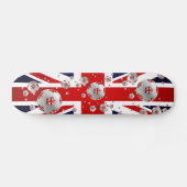 Brits Football ballen Unieschandvlag Persoonlijk Skateboard (Horizontaal)