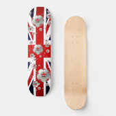 Brits Football ballen Unieschandvlag Persoonlijk Skateboard (Voorkant)
