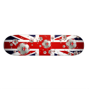 Brits Football ballen Unieschandvlag Persoonlijk Skateboard