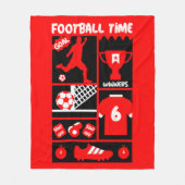 Brits Football Fleece Deken (Voorkant)