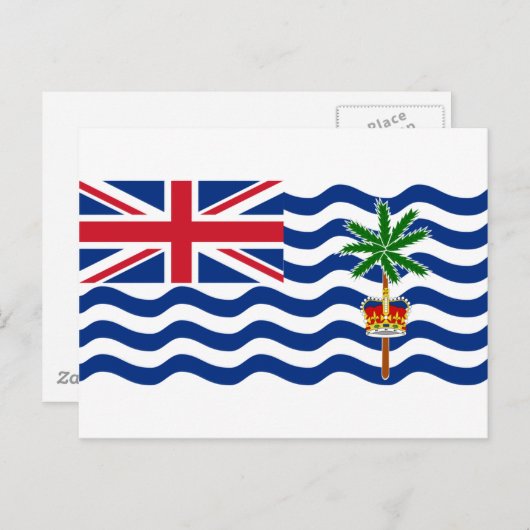 Brits gebied in de Indische Oceaan, vlag IO Briefkaart (Voorkant / Achterkant)