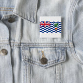 Brits gebied in de Indische Oceaan, vlag IO Vierkante Button 5,1 Cm (In situ)