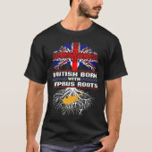Brits Geboren in Cyprus Roots T-shirt (Voorkant)