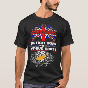 Brits Geboren in Cyprus Roots T-shirt