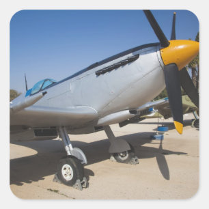 Brits gebouwde Spitfire jager Vierkante Sticker