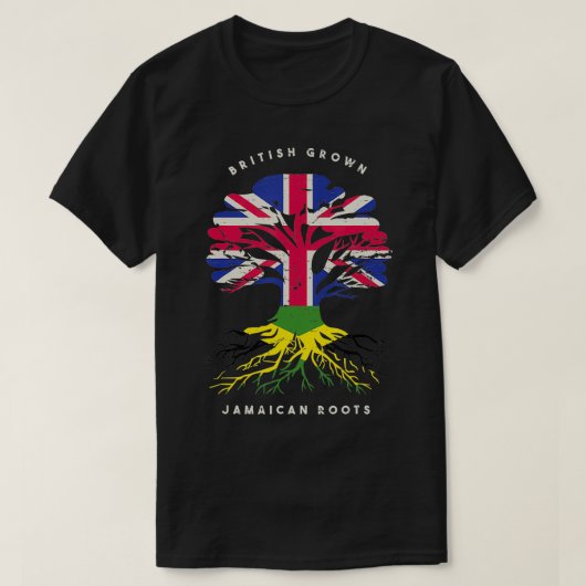 Brits geteeld met Jamaicaanse roots Jamaica Pride T-shirt (Design voorkant)