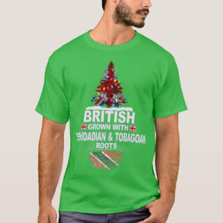Brits geteeld met Trinidad en Tobago wortels T-shirt