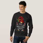 Brits Gnome Buffalo met kerstboom Trui (Voorkant volledig)