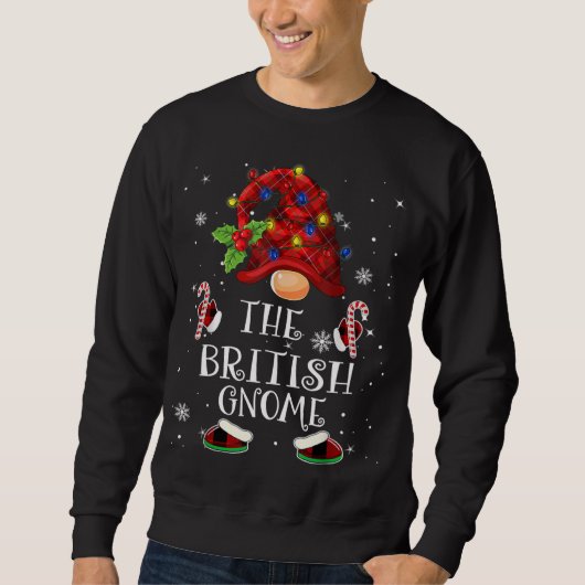 Brits Gnome Buffalo met kerstboom Trui (Voorkant)