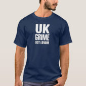 Brits grijs oostelijke london witte kleur t-shirt (Voorkant)