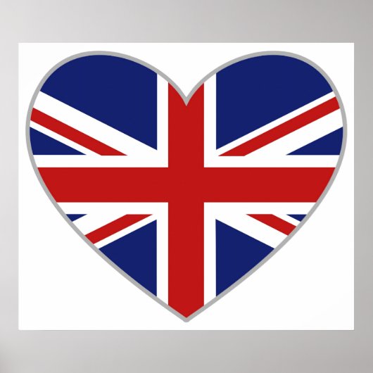 Brits hart poster (Voorkant)