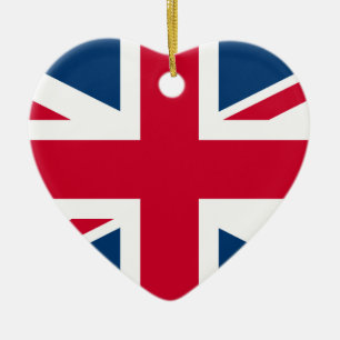 Brits hartsierlijk keramisch ornament