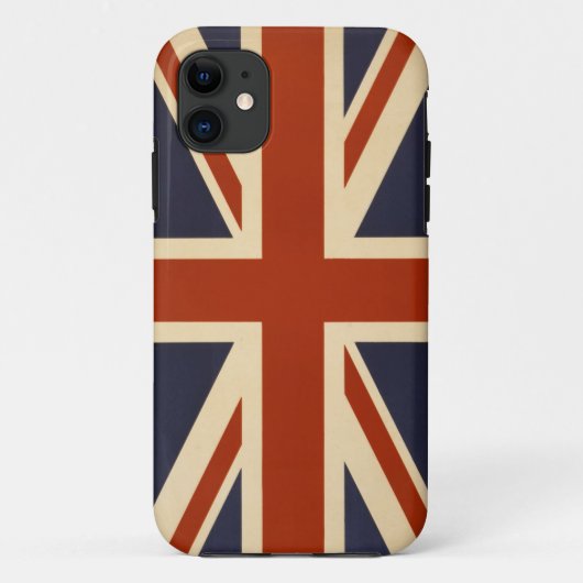 Brits Hoesje met vlag Iphone 5/5 (Achterkant)