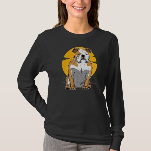 Brits Hondenras Bulldog 94 T-shirt (Voorkant)