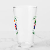 Brits Iers-Amerikaanse vlag Shamrock Personalisere Glas (Links)