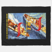 Brits India ~ Beste Beide manieren Fleece Deken (Voorkant (Horizontaal))