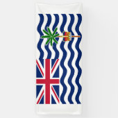 Brits Indisch Oceaan Territorium Vlag Spandoek (Verticaal)