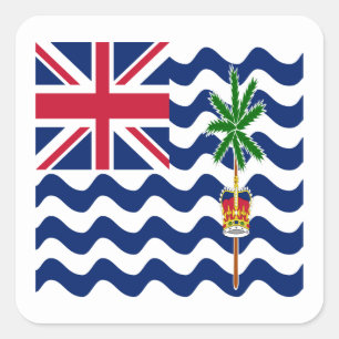 Brits Indisch Oceaan Territorium Vlag Vierkante Sticker