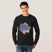 Brits Indisch Oceaanterritorium Splash T-shirt (Voorkant volledig)