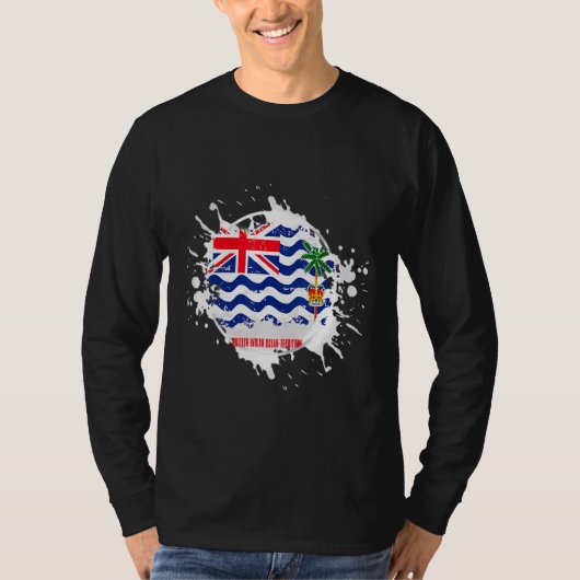 Brits Indisch Oceaanterritorium Splash T-shirt (Voorkant)