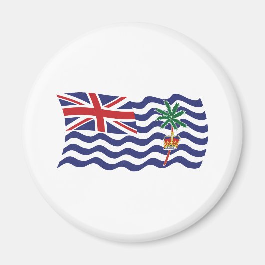 Brits-Indische Oceaan Vlag Magneet (Voorkant)