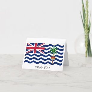 Brits Indische Oceaanterritorium Vlag Bedankkaart
