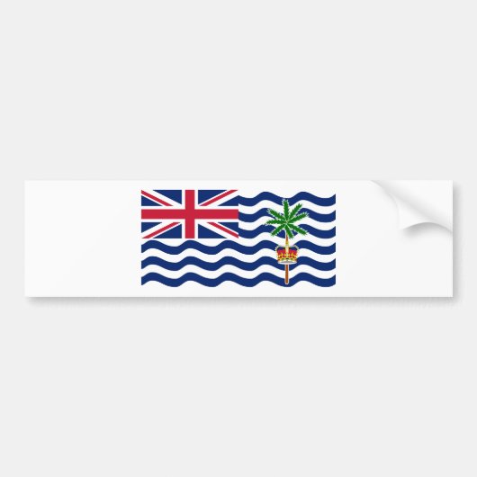 Brits Indische Oceaanterritorium Vlag Bumpersticker (Voorkant)