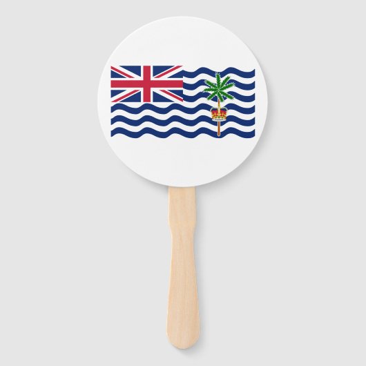 Brits Indische Oceaanterritorium Vlag Handwaaier (Voorkant)