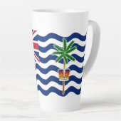 Brits Indische Oceaanterritorium Vlag Latte Mok (Rechterhoek)