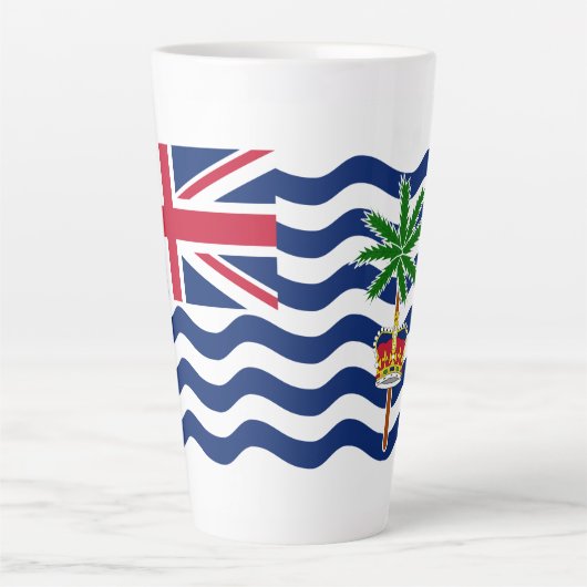 Brits Indische Oceaanterritorium Vlag Latte Mok (Voorkant)