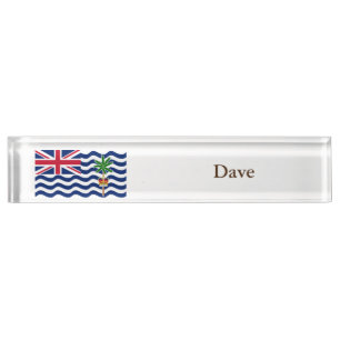 Brits Indische Oceaanterritorium Vlag Naambordje