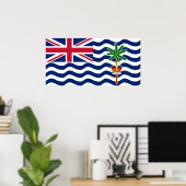 Brits Indische Oceaanterritorium Vlag Poster (Thuiskantoor)