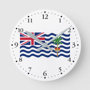 Brits Indische Oceaanterritorium Vlag Ronde Klok