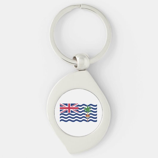 Brits Indische Oceaanterritorium Vlag Sleutelhanger (Voorkant)