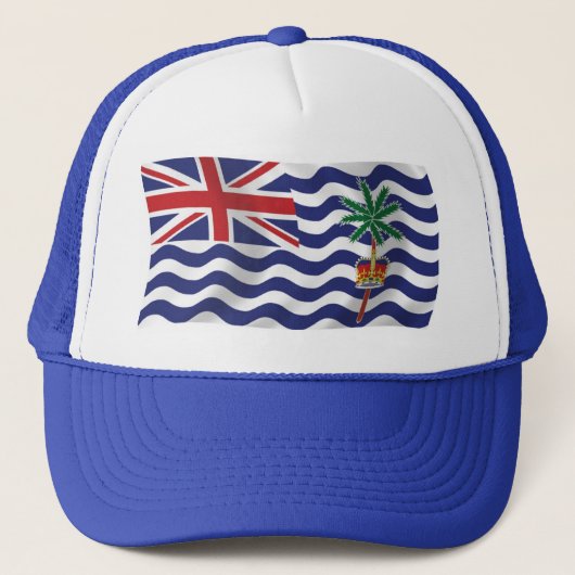 Brits-Indische Oceaanvlag Hoed Trucker Pet (Voorkant)