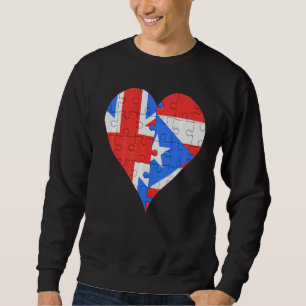 Brits keet van Puerto Ricaanse vlag Trui