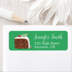 Brits kerstcadeautje Slice Festive Holiday Etiket