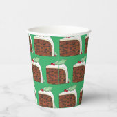 Brits kerstcadeautje Slice Festive Holiday Papieren Bekers (Rechts)