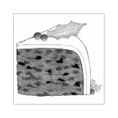 Brits kerstcadeautje Slice Festive Holiday Rubberstempel (Afrduk)