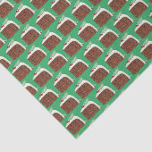 Brits kerstcadeautje Slice Festive Holiday Tissuepapier (Detail)