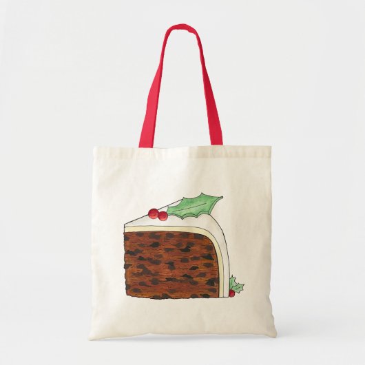 Brits kerstcadeautje Slice Festive Holiday Tote Bag (Voorkant)