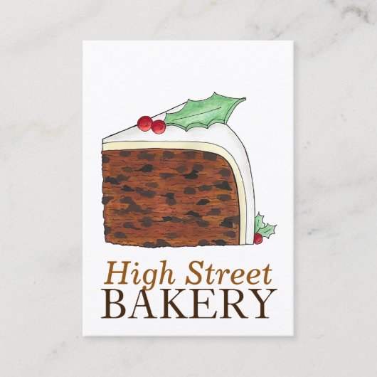 Brits kerstcadeautje visitekaartje (Voorkant)