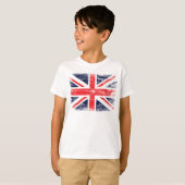 Brits Kind van de vlag T-Shirt. T-shirt (Voorkant volledig)