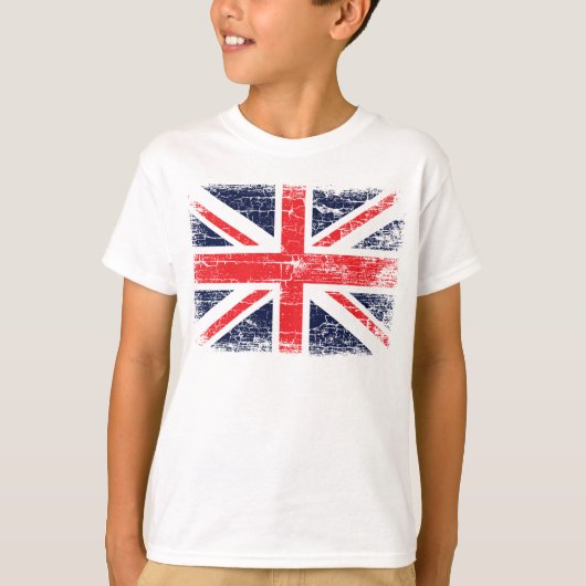 Brits Kind van de vlag T-Shirt. T-shirt (Voorkant)