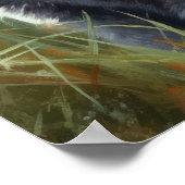 Brits Korthaar Cat Art Print Poster (Hoek)