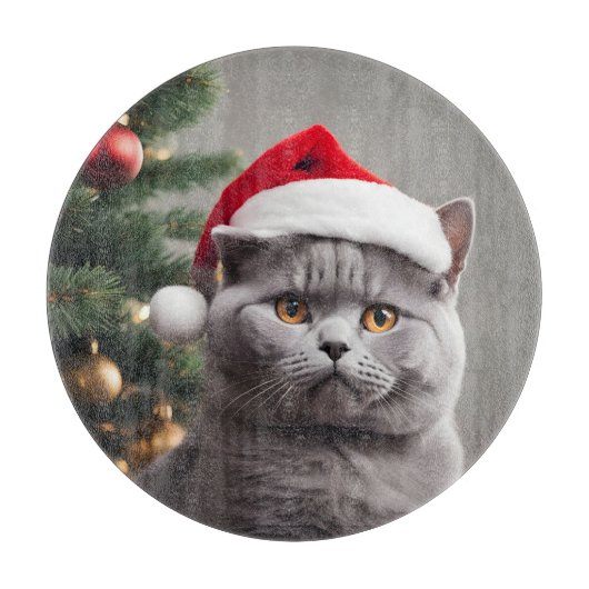 Brits Korthaar Kerstmis Snijplank (Voorkant)
